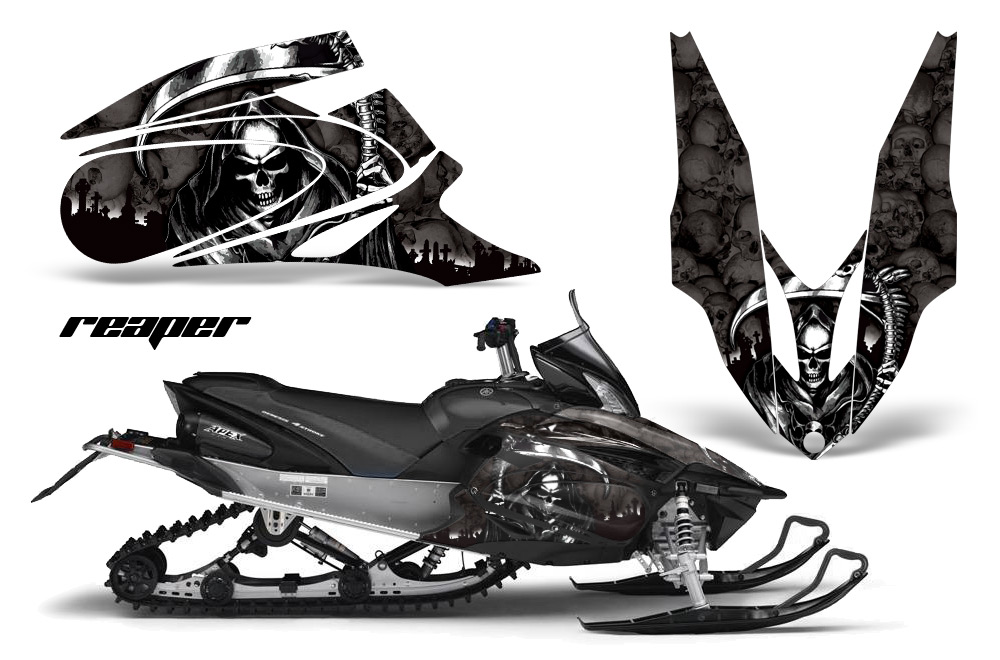 Yamaha Apex 06-11 Wrap Graphics Kit Decal Reaper B